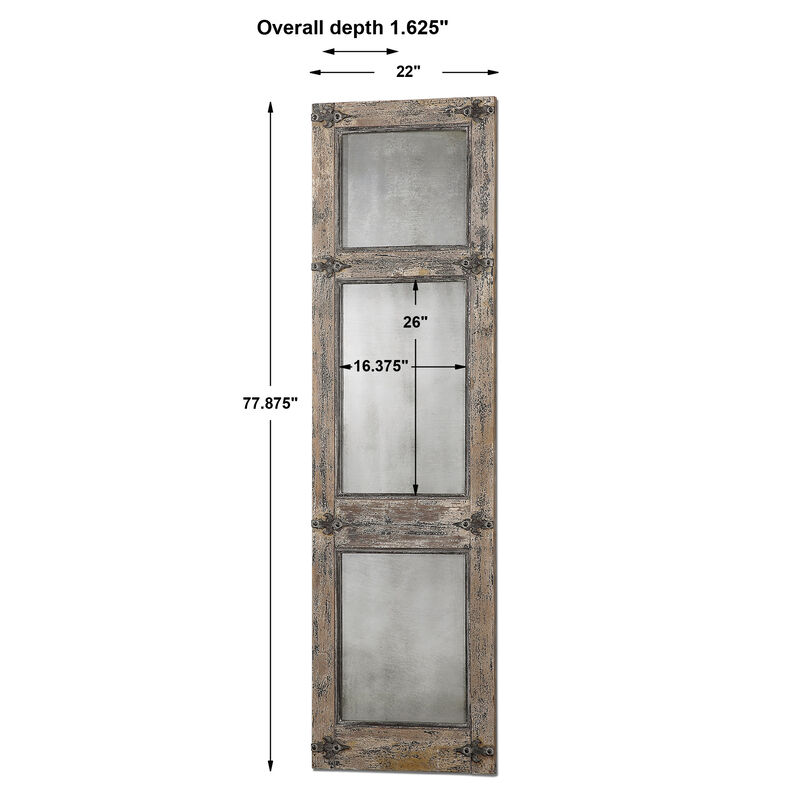 Saragano Distressed Leaner Mirror