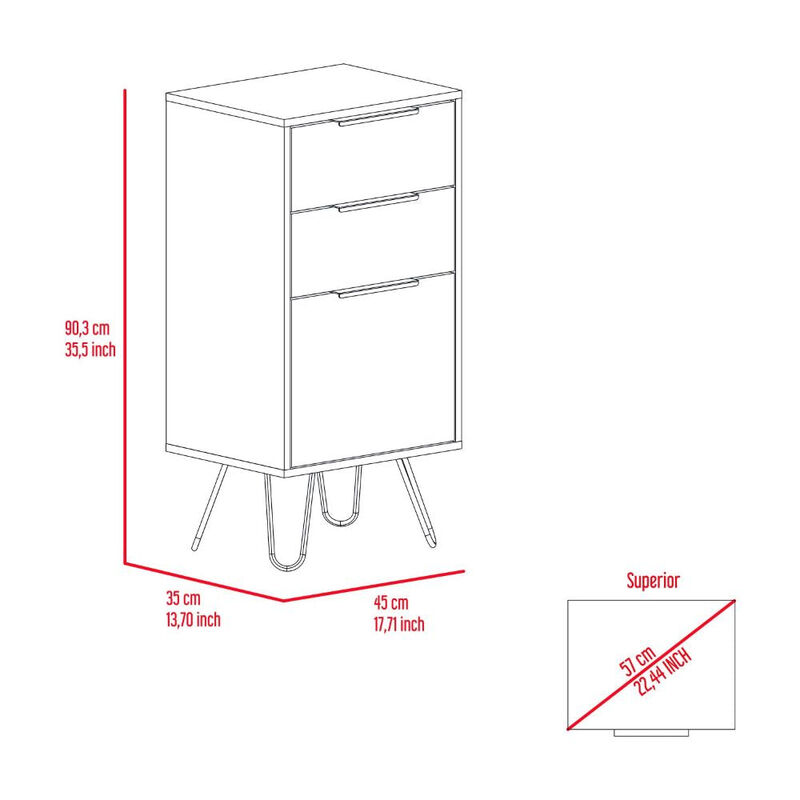 Light Dresser Skyoner, Bedroom, Light Oak