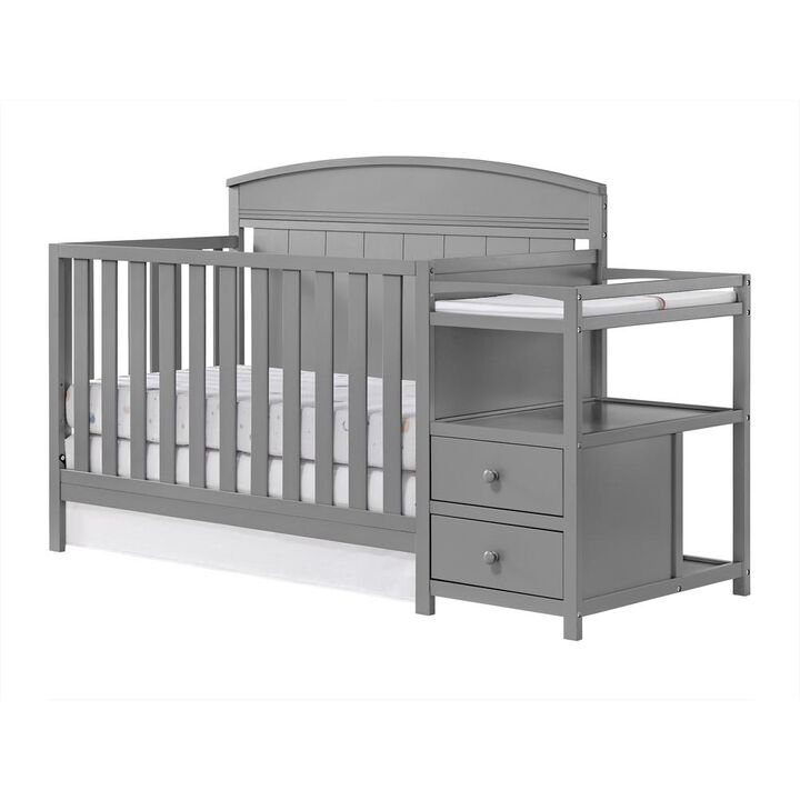 Oxford Baby Pearson Crib And Changer Combo Dove Gray
