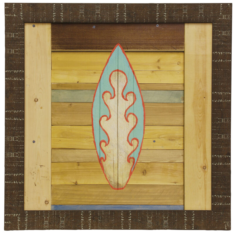 Blue Surfboard Wall Art
