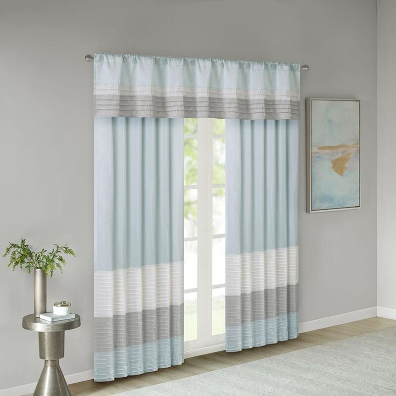 Belen Kox Polyoni Pintuck Valance with Lining, Belen Kox