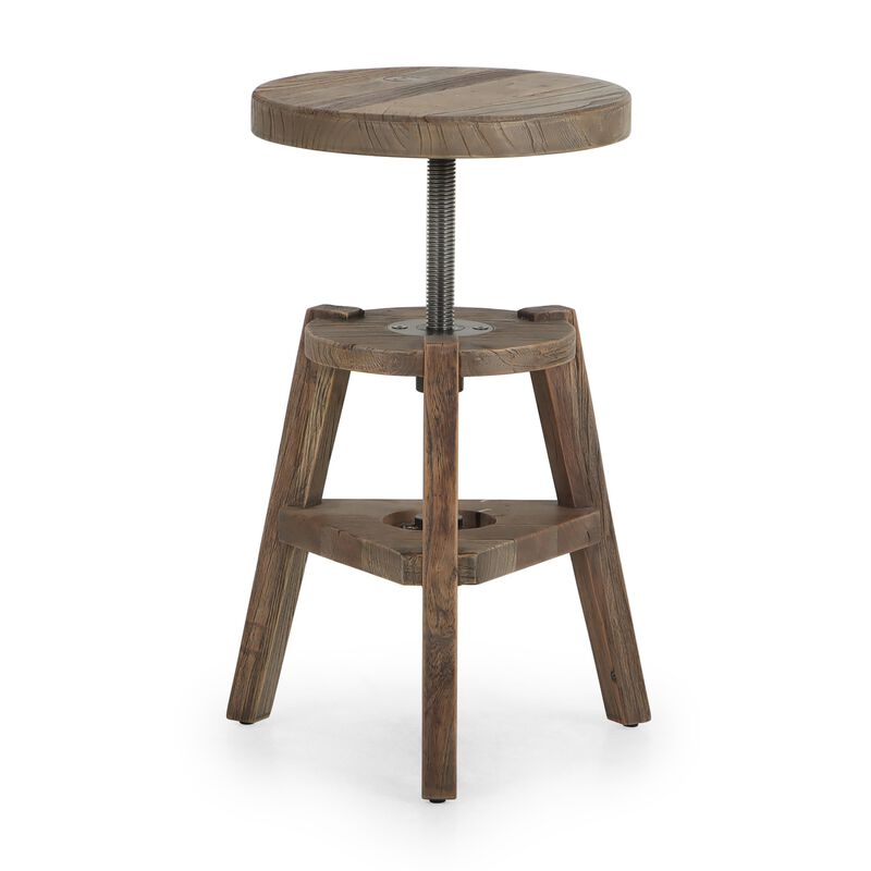 Addy Bleached Elm Stool