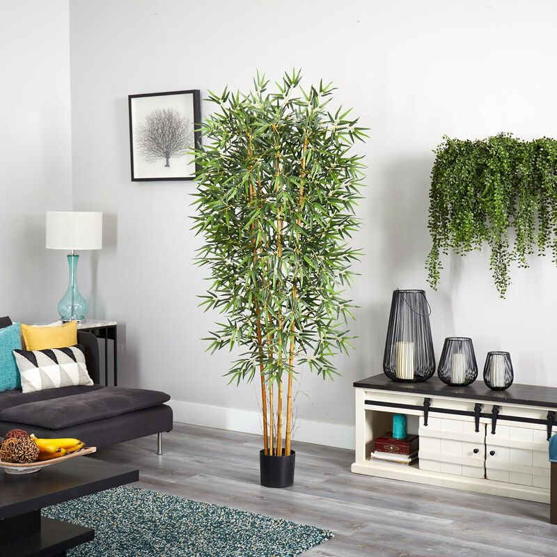 Hivvago 7 Feet Multi Bambusa Bamboo Silk Tree