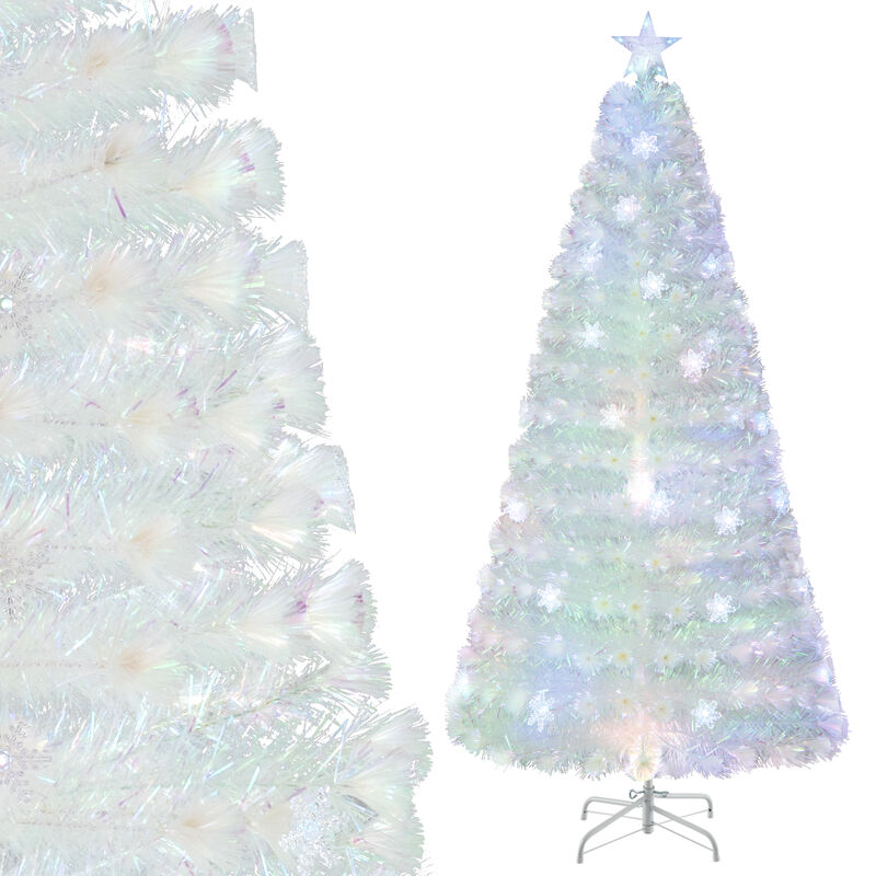 Artificial Christmas Tree with Iridescent Leaves for a Shimmering and Festive Holiday Decor