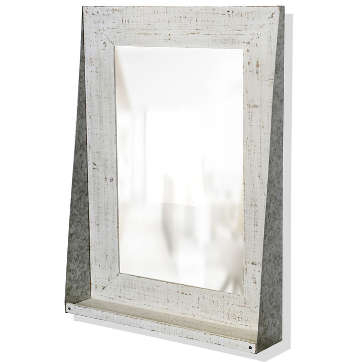 Barnwood & Galvanized Mirror