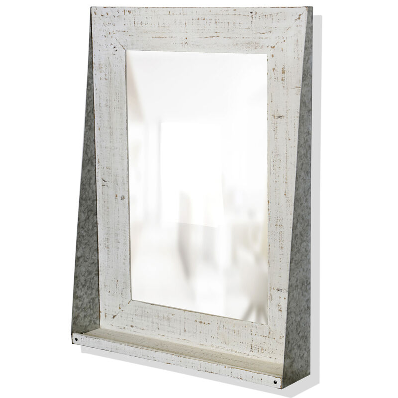 Barnwood & Galvanized Mirror