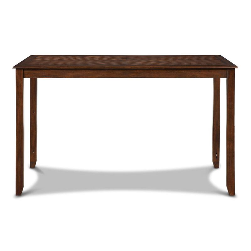 New Classic Furniture Amy 5-pc Wood Rectangle Counter Set with 4 Chairs in Cherry