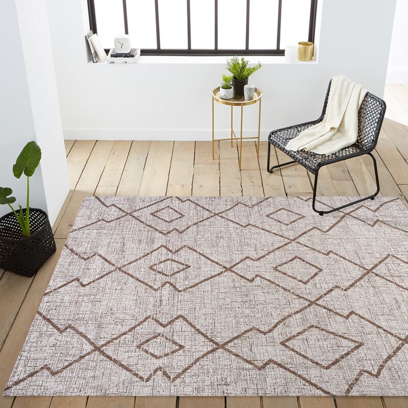 Carwa Tribal Diamond Trellis Indoor/Outdoor Area Rug