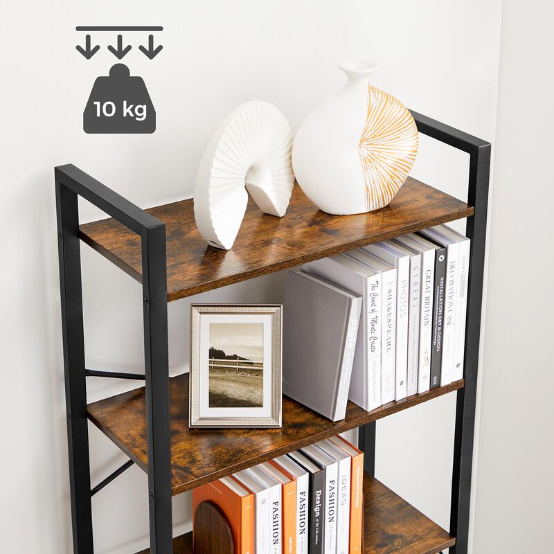 Spacious 6-Tier Bookshelf: Home Office Bookcase and Storage Rack for Organized Workspaces