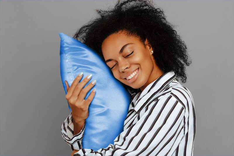 Satin Pillow Case with Zipper - Luxury Pillow Cover (Pillowcase Set of 2)