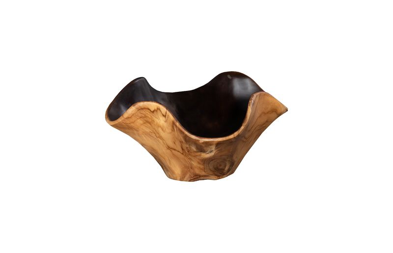 Teak Wood Black Bowl