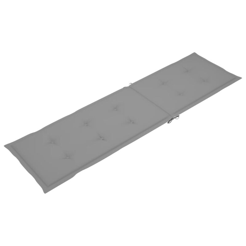 vidaXL Deck Chair Cushion Gray (29.5"+41.3")x19.7"x1.6"