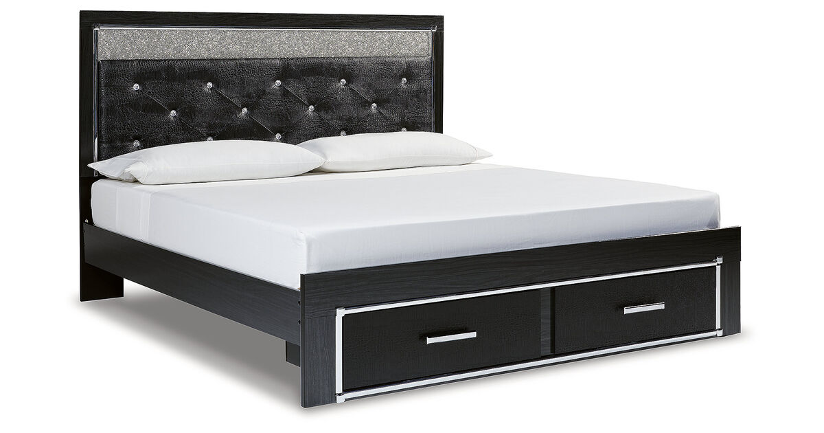 Kaydell King Uph Panel Storage Bed