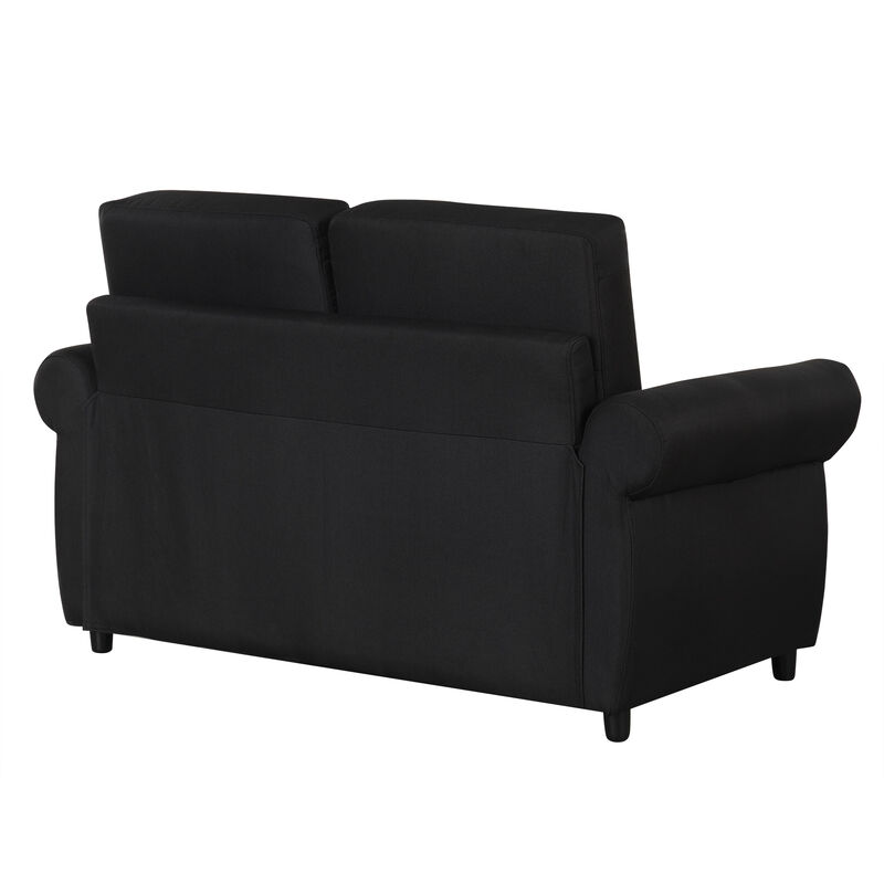 Merax Pull Out Sofa Bed Loveseat Futon with 2 USB Ports