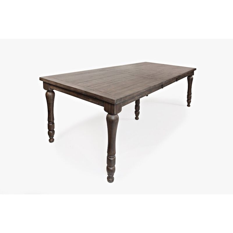 Jofran Madison County Rustic Reclaimed Pine Farmhouse Rectangle Extension Dining Table