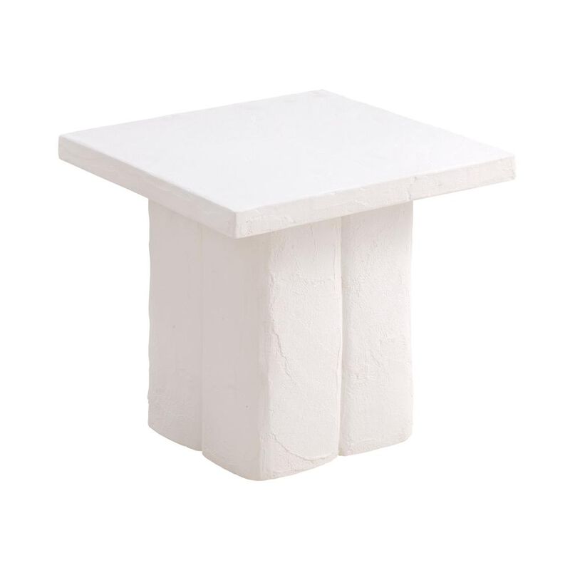 Belen Kox Versatile White Concrete Side Table, Belen Kox