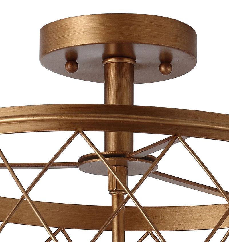 Eleanor Metal LED Semi Flush Mount Ceiling Light