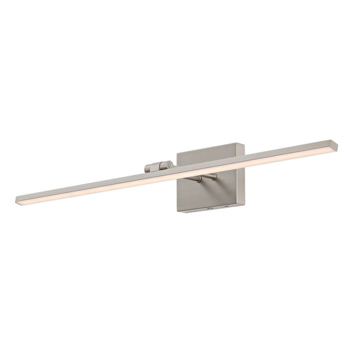 Santino 28" Modern Minimalist Swivel Integrated Dimmable LED Rechargeable Picture Light with Touch Sensor