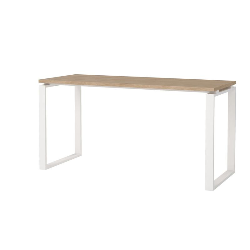 Tvilum Sign Home Office Writing Office Desk, Jackson Hickory/White