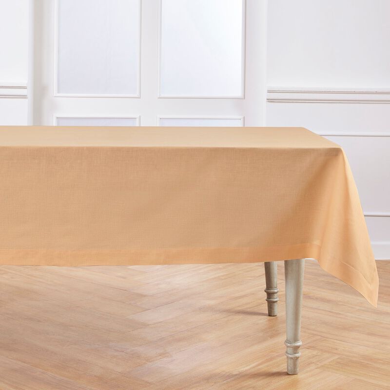 Solino Home 100% Pure Linen Table Runner | Classic Hemstitch for Thanksgiving, Christmas