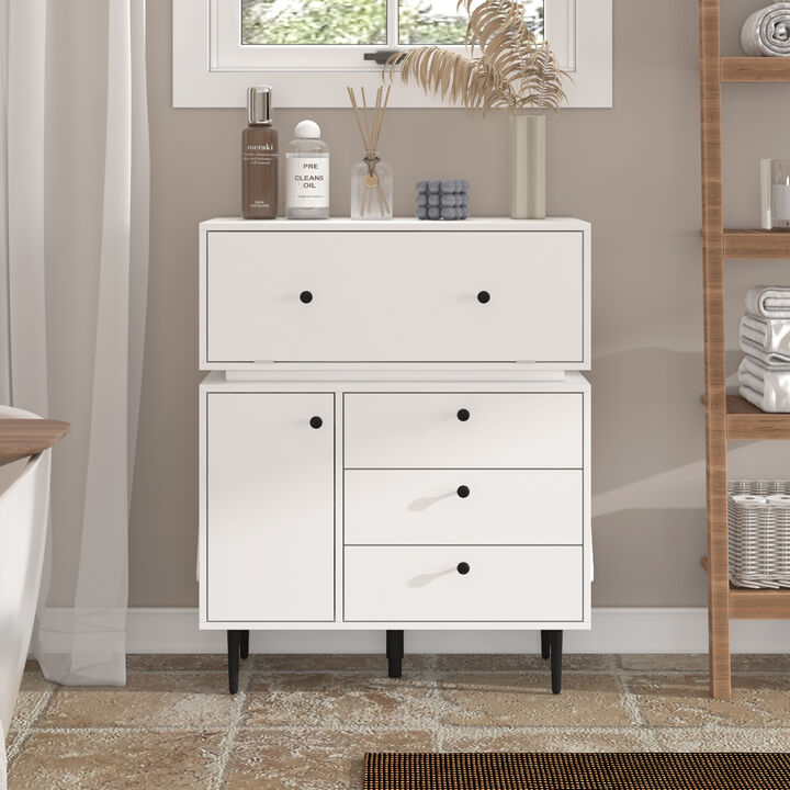 3-Drawer Dresser Creative Storage Cabinet With Robot Shape