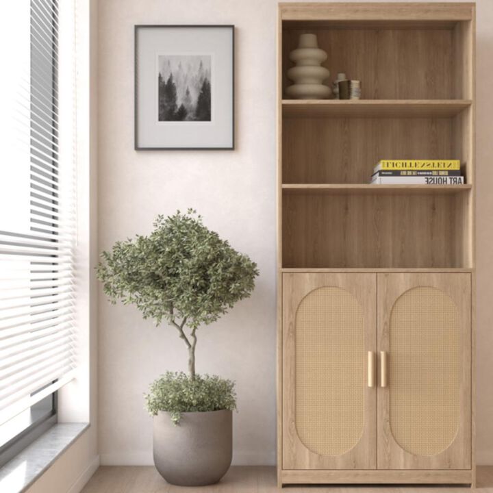 5-Tier Bookshelf Modern Bookcase for Home, Office & Living Room Storage