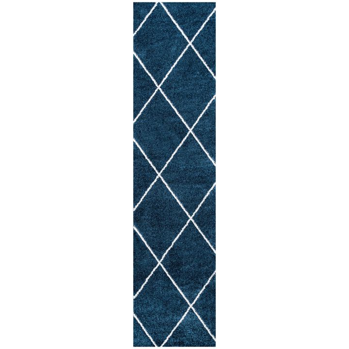 Cole Minimalist Diamond Trellis Area Rug