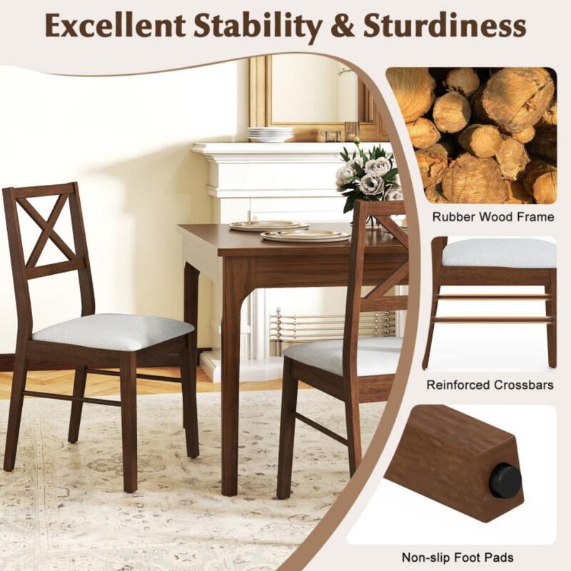 Upholstered Side Dining Chairs Set of 2 for Elegant and Comfortable Dining Room Seating