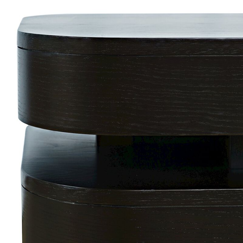 Jofran Brix Mid-Century Modern Floating Sculpture Layered Square End Table