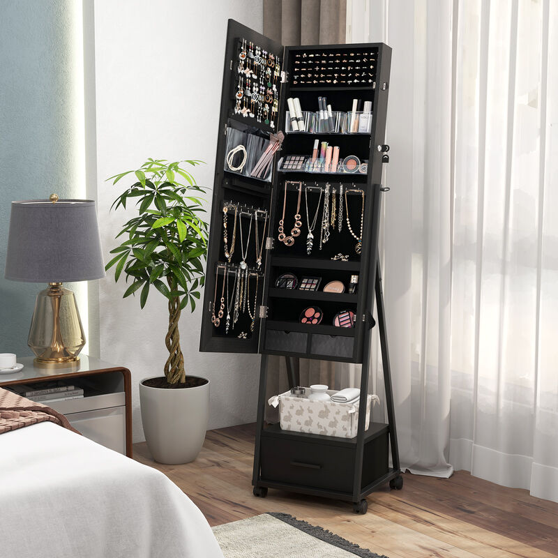 Jewelry Cabinet with Full Length Mirror