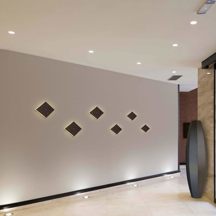 VONN Lighting Integrated LED ADA Compliant Wall Sconce Light in Dark Wood Color