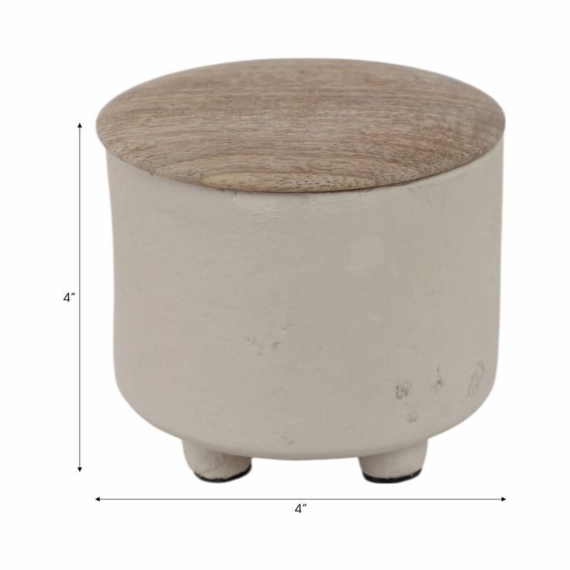 4" 7oz Eucalyptus & Sage Footed Candle,7 oz