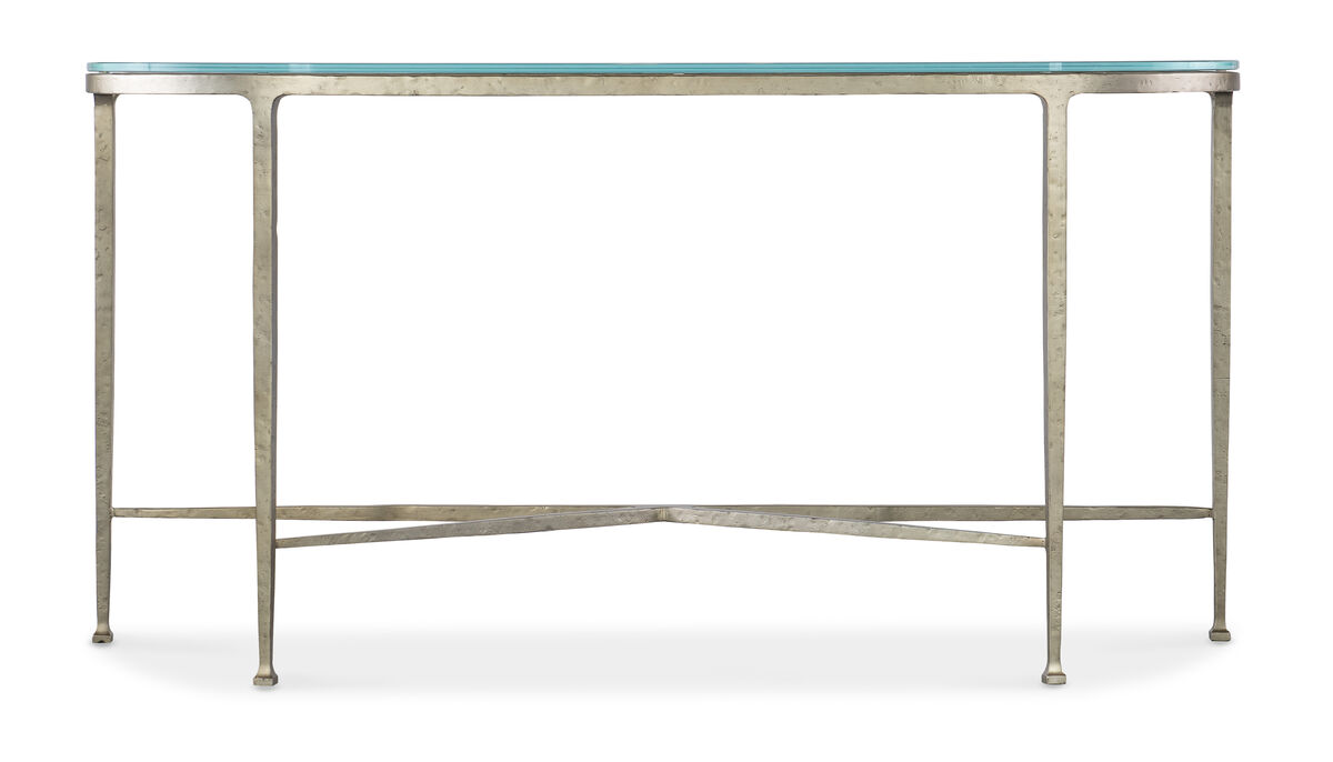 Cora Glass Top Console Table