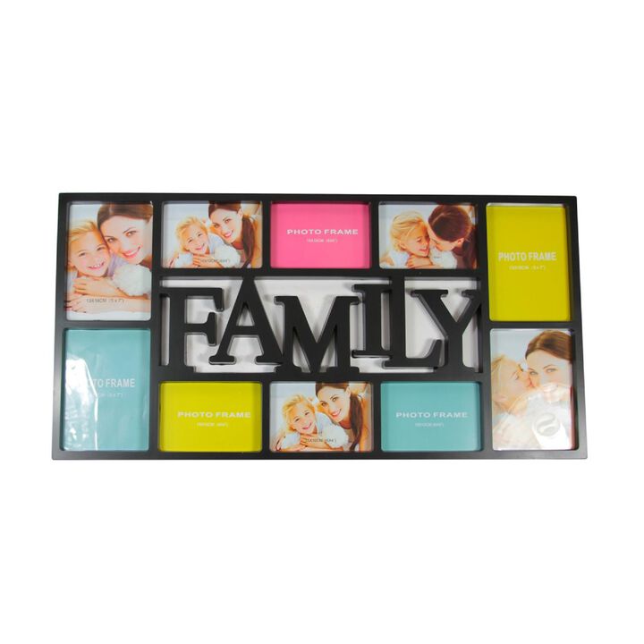 28.75" Black Dual-Sized 'Family' Collage Picture Frame