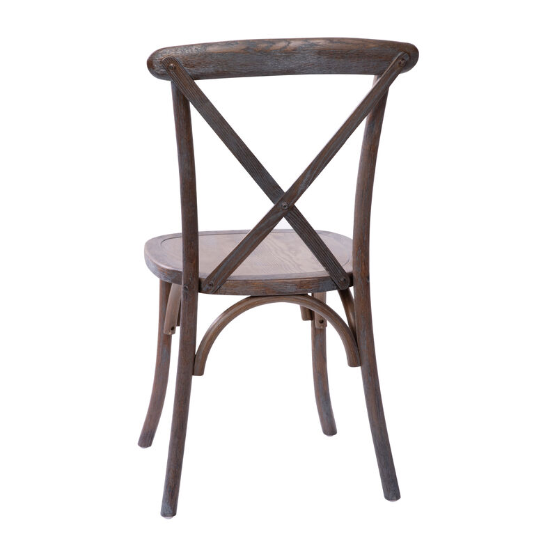 Wood Cross Back Chairs