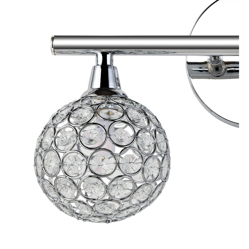 Maeve Iron/Glass Contemporary Glam LED Vanity Light