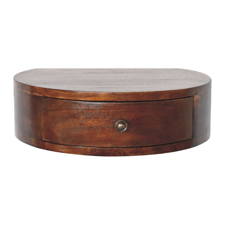 Artisan Furniture Solid Wood Lunar 1 Drawer Floating Bedside