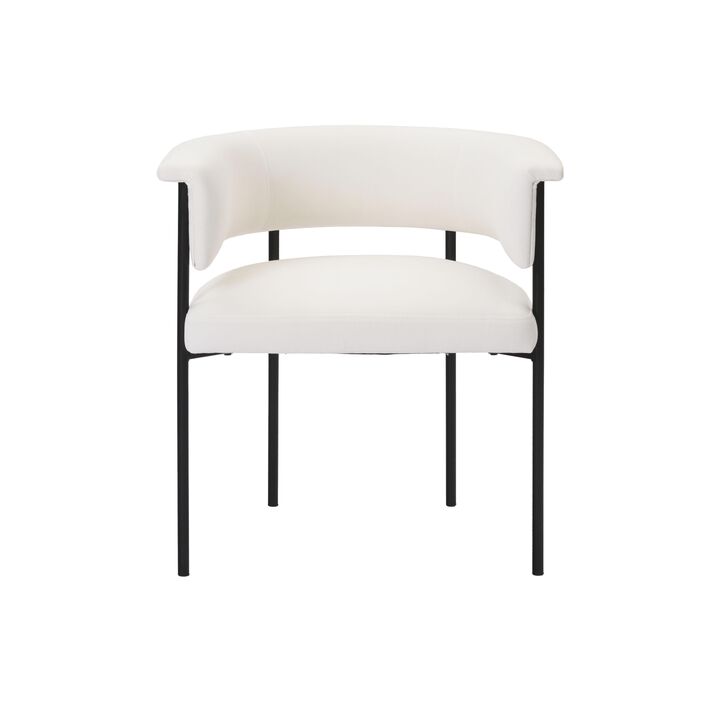 Taylor Black Performance Linen Dining Chair