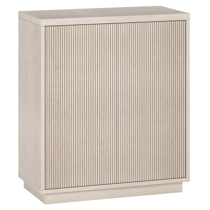 Hudson&Canal Alston 28 Wide Rectangular Accent Cabinet in Alder White