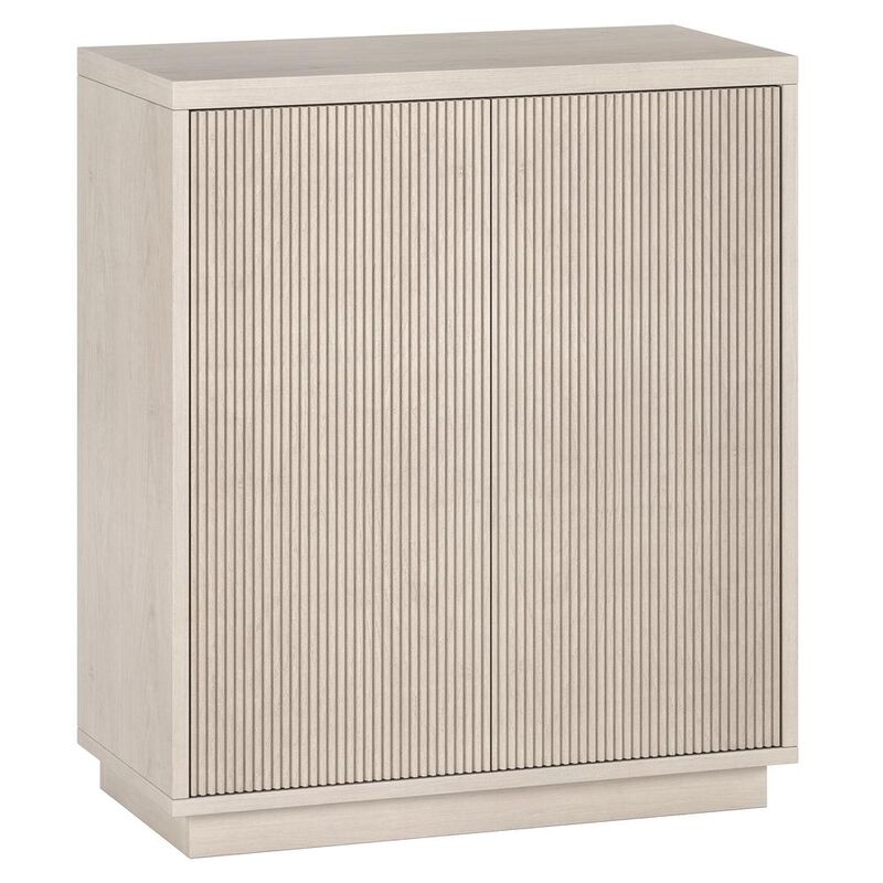 Hudson&Canal Alston 28 Wide Rectangular Accent Cabinet in Alder White