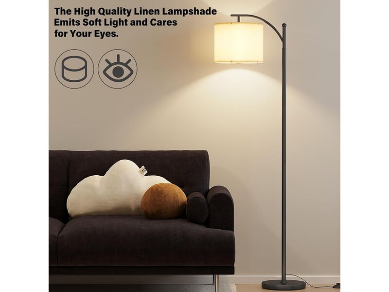 Metal Standing Lamps with Adjustable Hanging Lampshade
