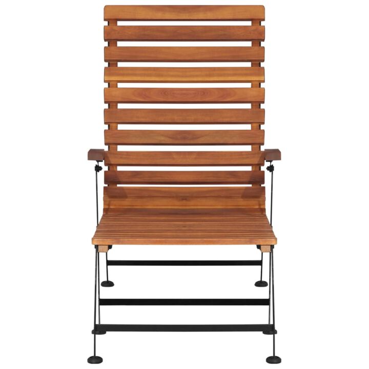 vidaXL Patio Deck Chair Solid Wood Acacia