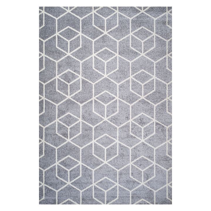 Tumbling Blocks Modern Geometric Area Rug