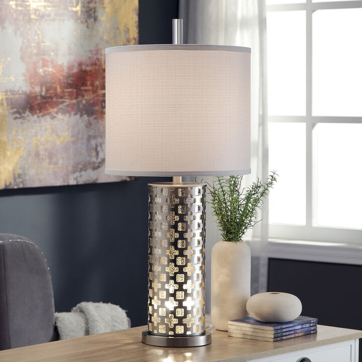 Brushed Steel Lamp (Set of 2)