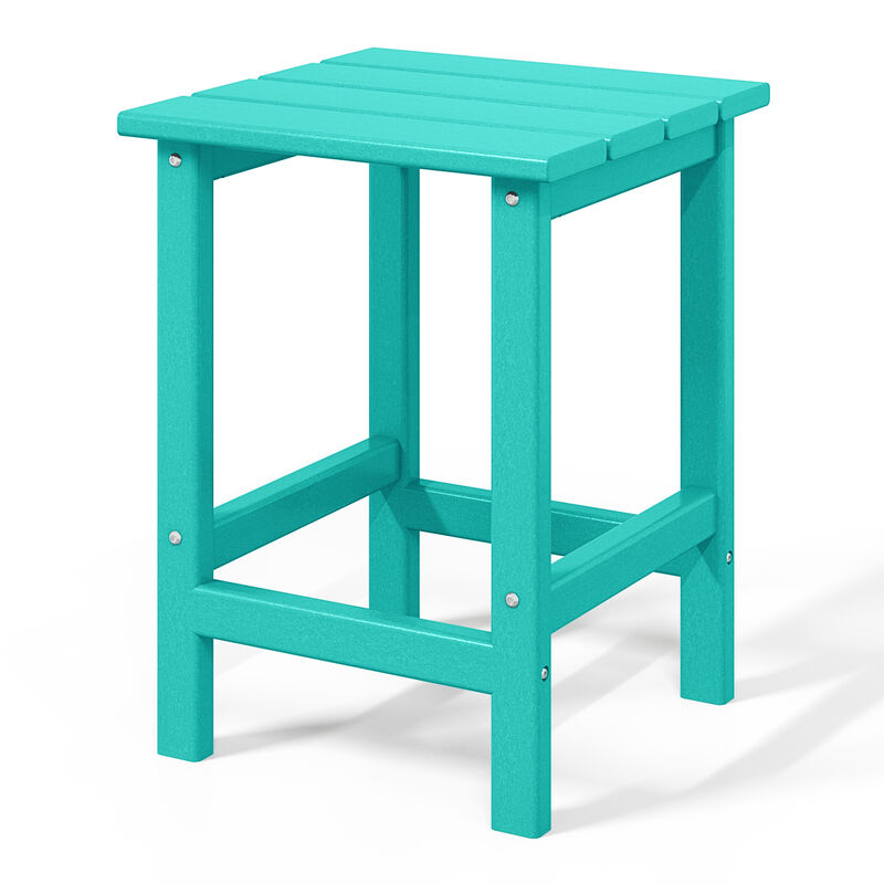 WestinTrends Westintrends 14" square outdoor Side table for Adirondack chair