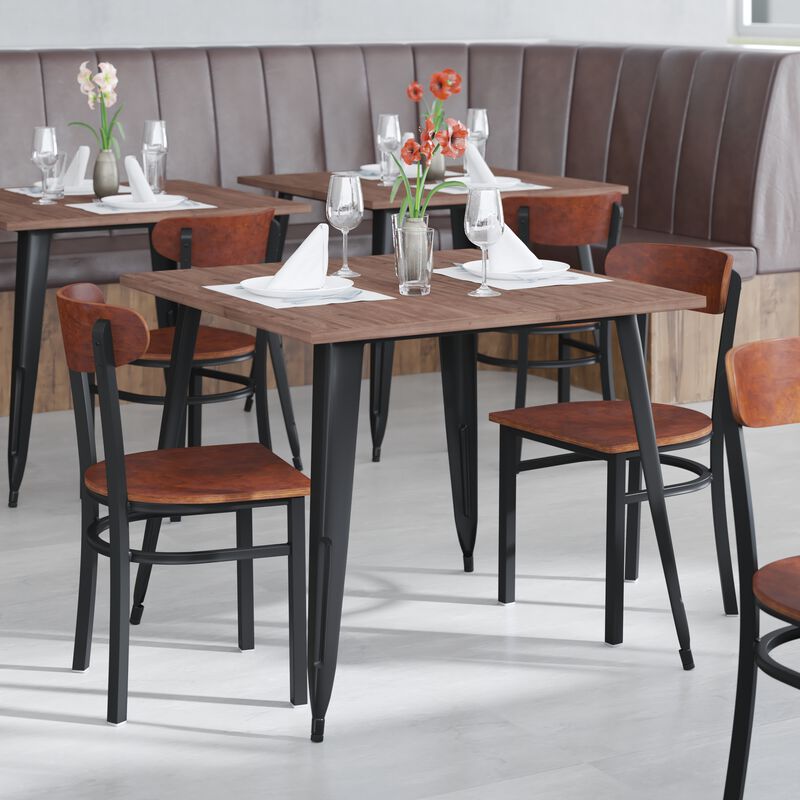 Metal/Wood Restaurant Chairs