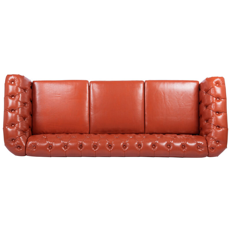 Rolled Arm Chesterfield 3 Seater Sofa