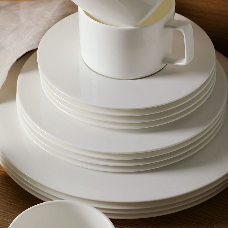 Stone Lain Sylvie Bone China 20 Piece Dinnerware Set, White