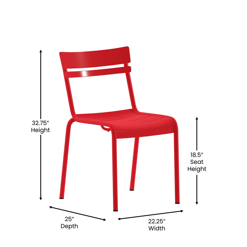 Metal Colorful Restaurant Chairs