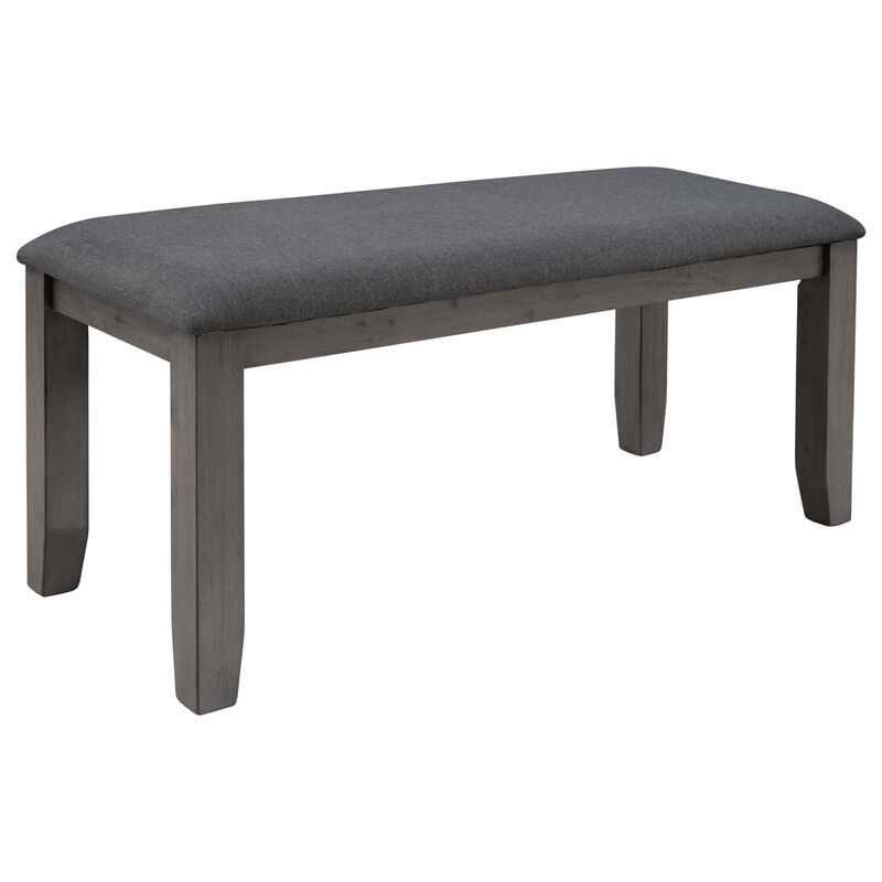 Merax Dining Room Table and Chairs with Bench, Set of 6